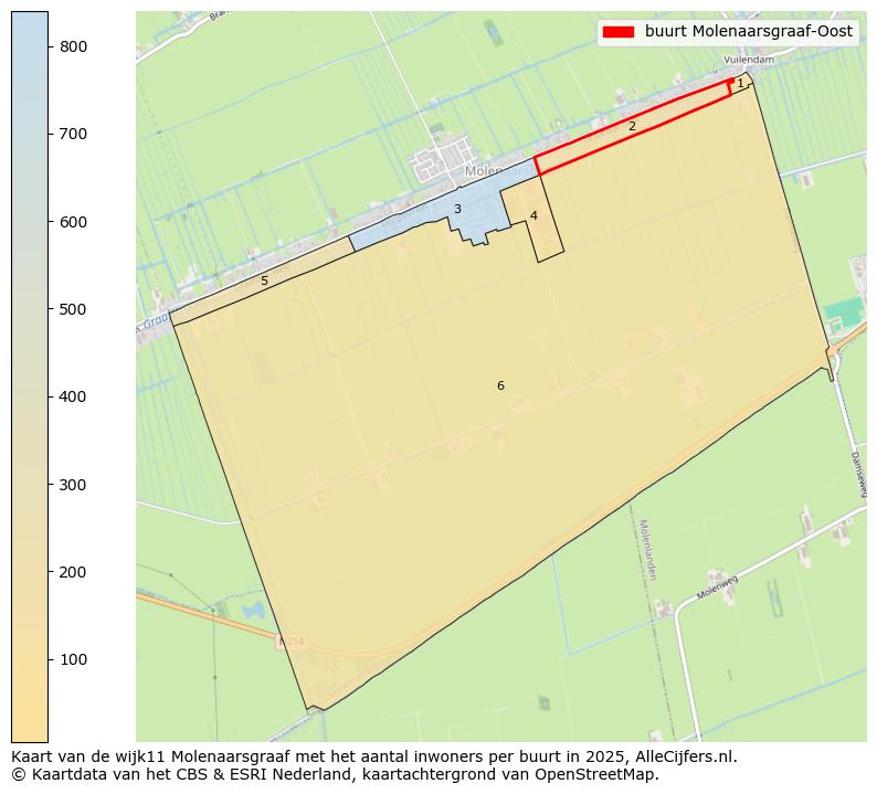 Afbeelding van de buurt Molenaarsgraaf-Oost op de kaart.