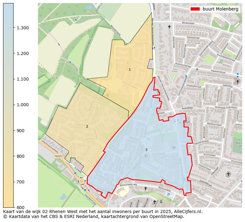 Afbeelding van de buurt Molenberg op de kaart.