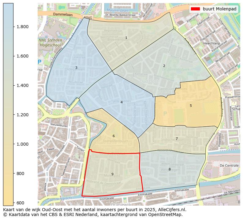 Afbeelding van de buurt Molenpad op de kaart.