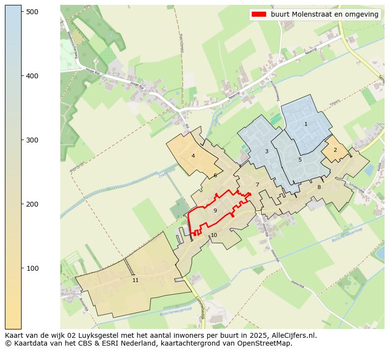 Afbeelding van de buurt Molenstraat en omgeving op de kaart.