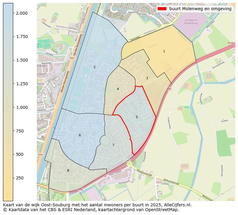 Afbeelding van de buurt Molenweg en omgeving op de kaart.
