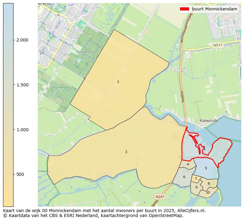 Afbeelding van de buurt Monnickendam op de kaart.