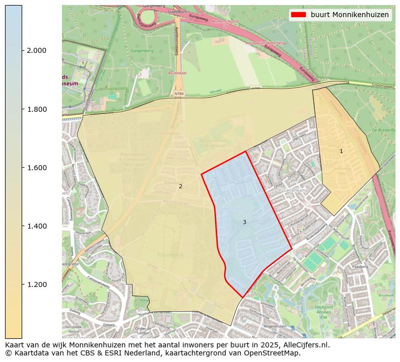 Afbeelding van de buurt Monnikenhuizen op de kaart.