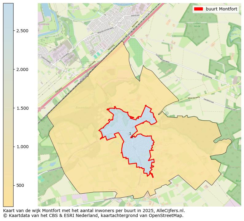 Afbeelding van de buurt Montfort op de kaart.