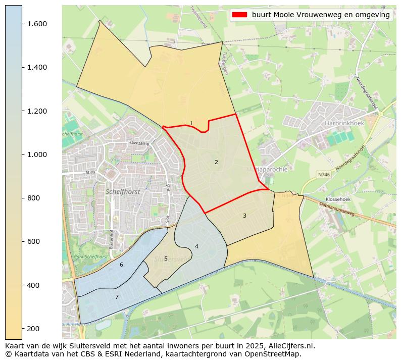 Afbeelding van de buurt Mooie Vrouwenweg en omgeving op de kaart.