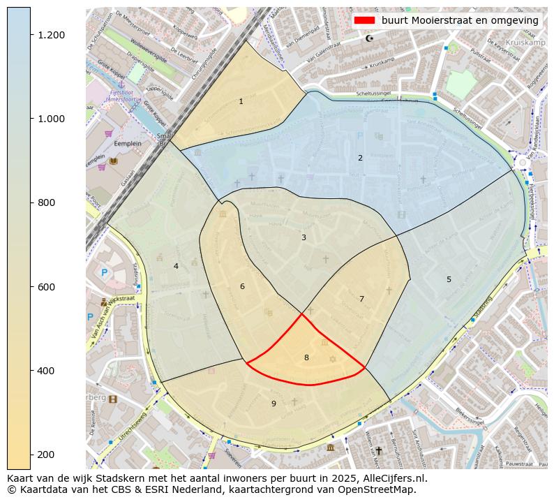 Afbeelding van de buurt Mooierstraat en omgeving op de kaart.