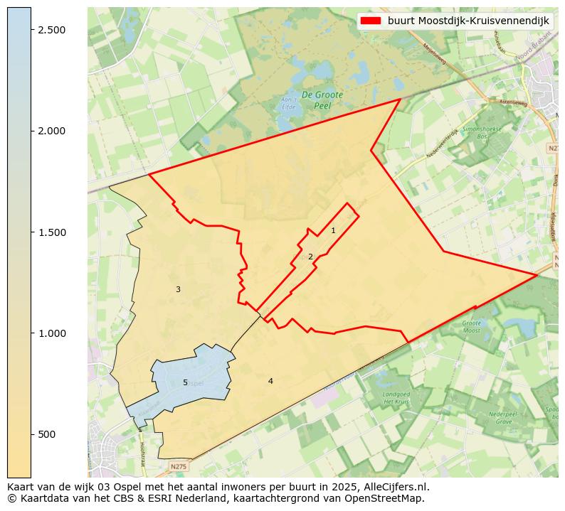 Afbeelding van de buurt Moostdijk-Kruisvennendijk op de kaart.