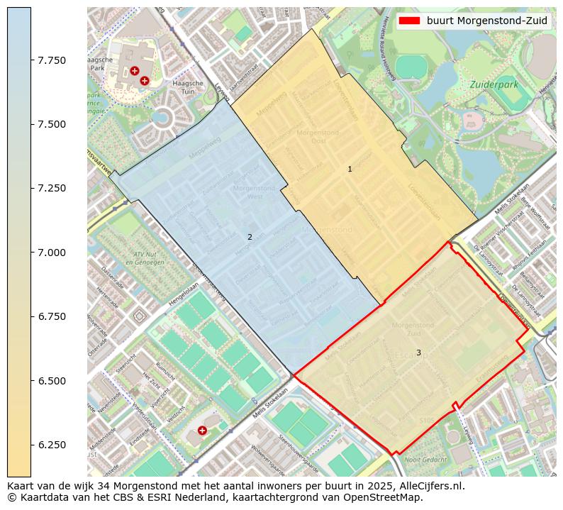 Afbeelding van de buurt Morgenstond-Zuid op de kaart.