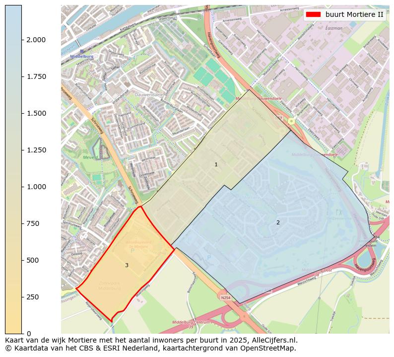 Afbeelding van de buurt Mortiere II op de kaart.