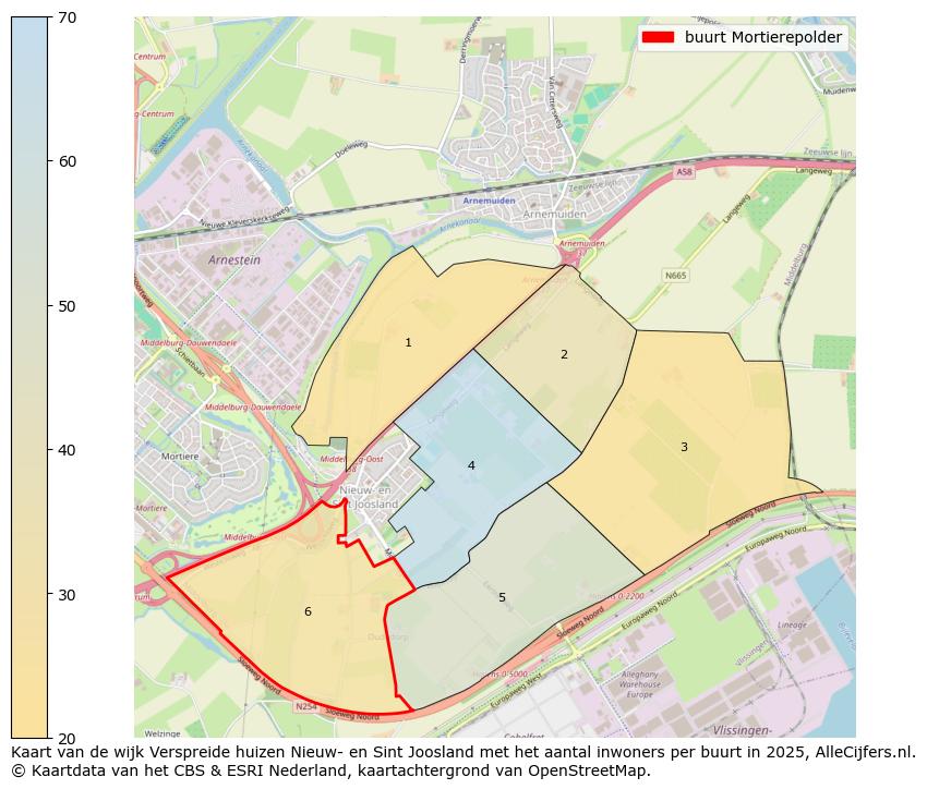 Afbeelding van de buurt Mortierepolder op de kaart.