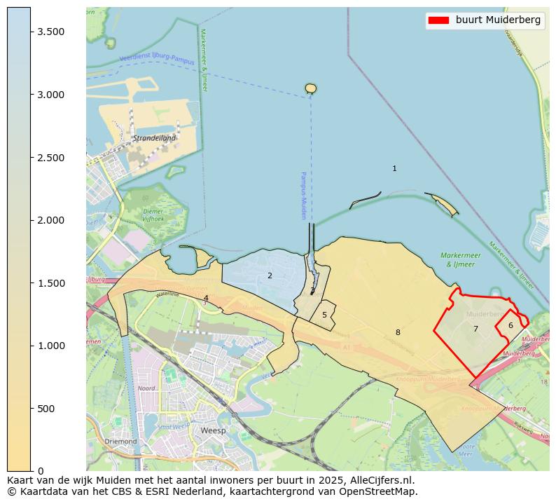 Afbeelding van de buurt Muiderberg op de kaart.