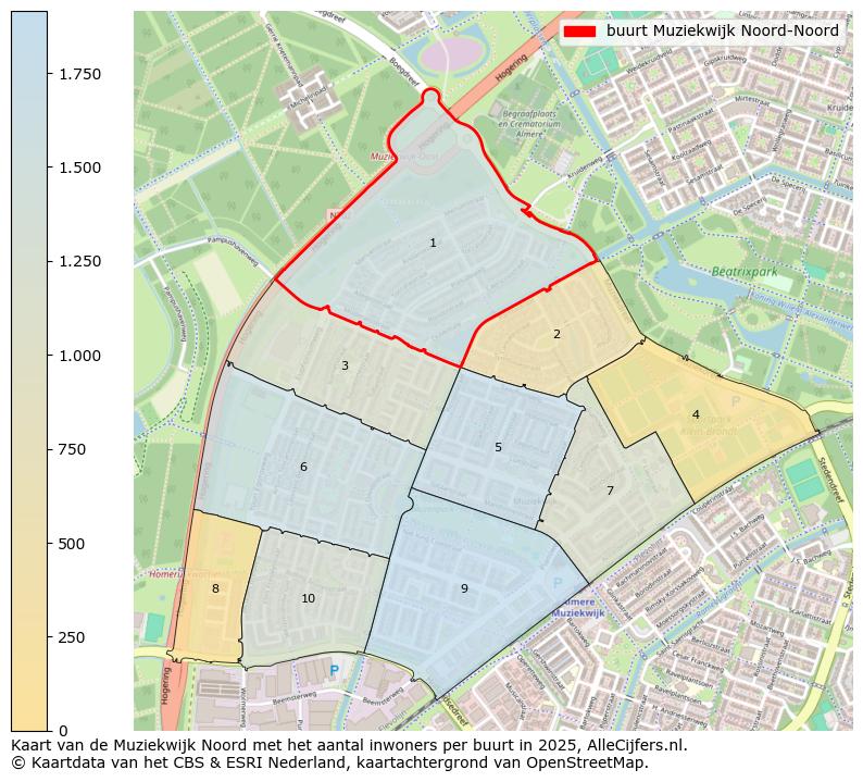 Afbeelding van de buurt Muziekwijk Noord-Noord op de kaart.