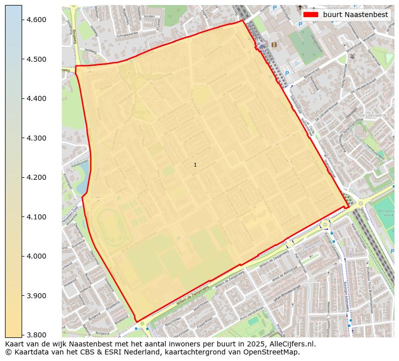Afbeelding van de buurt Naastenbest op de kaart.