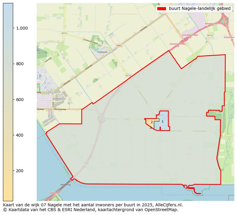 Afbeelding van de buurt Nagele-landelijk gebied op de kaart.