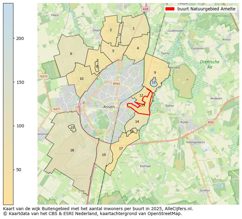 Afbeelding van de buurt Natuurgebied Amelte op de kaart.