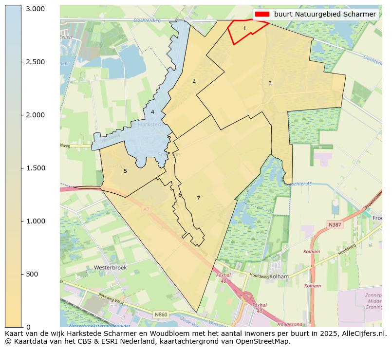 Afbeelding van de buurt Natuurgebied Scharmer op de kaart.