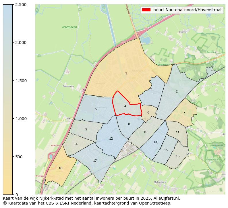 Afbeelding van de buurt Nautena-noord/Havenstraat op de kaart.