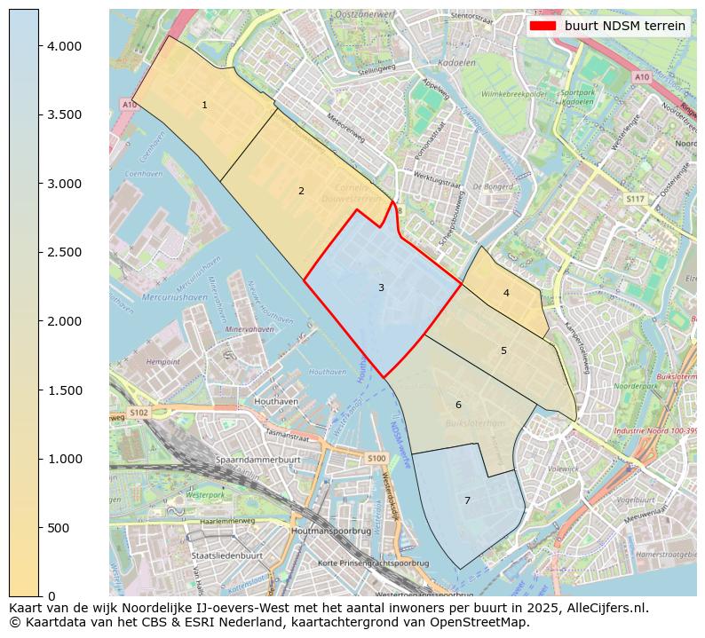 Afbeelding van de buurt NDSM terrein op de kaart.