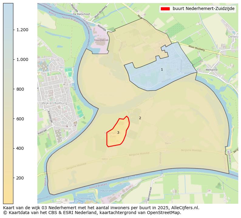 Afbeelding van de buurt Nederhemert-Zuidzijde op de kaart.