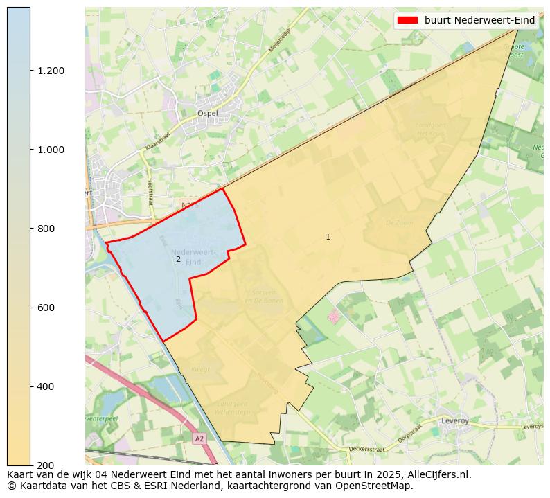 Afbeelding van de buurt Nederweert-Eind op de kaart.