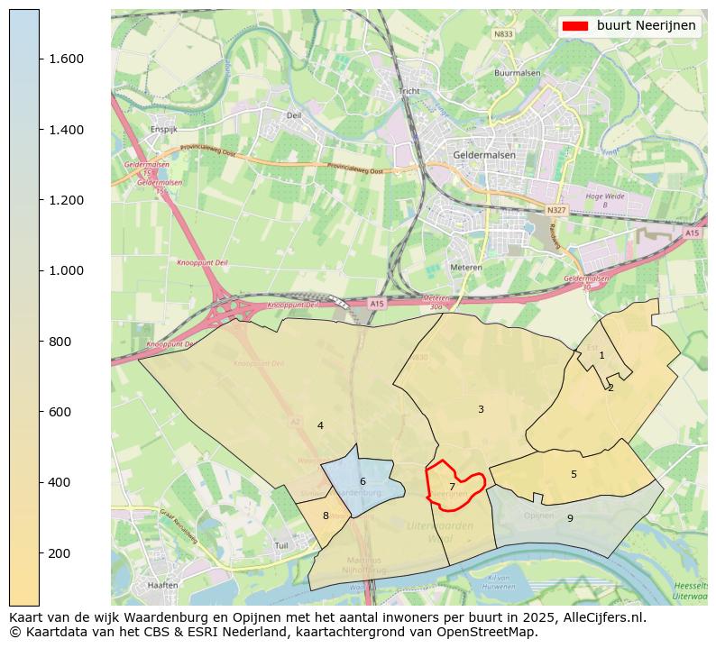 Afbeelding van de buurt Neerijnen op de kaart.