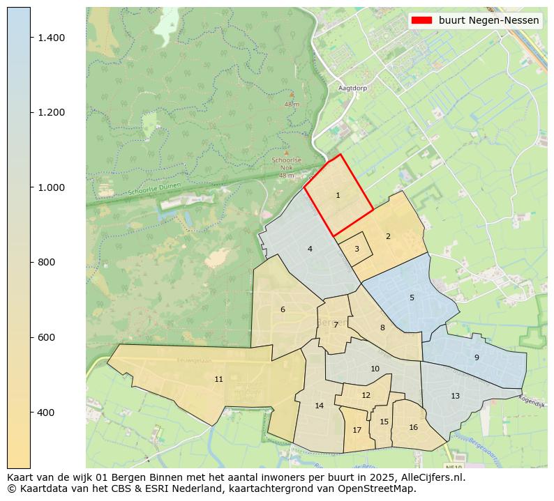 Afbeelding van de buurt Negen-Nessen op de kaart.