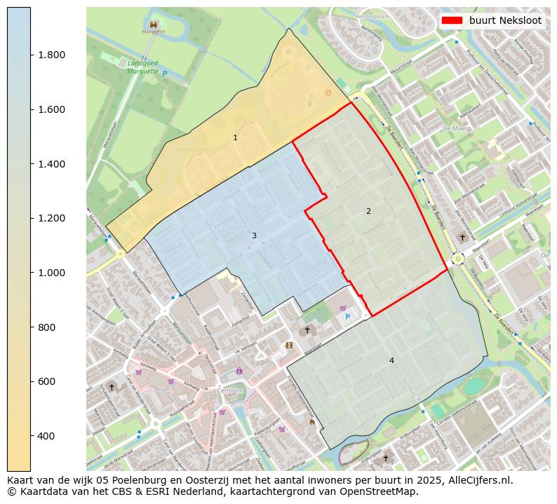 Afbeelding van de buurt Neksloot op de kaart.