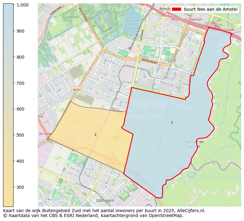 Afbeelding van de buurt Nes aan de Amstel op de kaart.