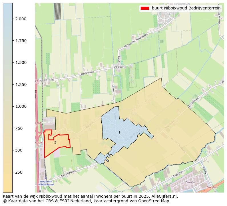 Afbeelding van de buurt Nibbixwoud Bedrijventerrein op de kaart.