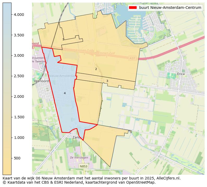 Afbeelding van de buurt Nieuw-Amsterdam-Centrum op de kaart.