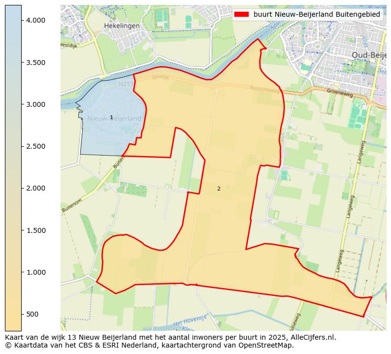 Afbeelding van de buurt Nieuw-Beijerland Buitengebied op de kaart.