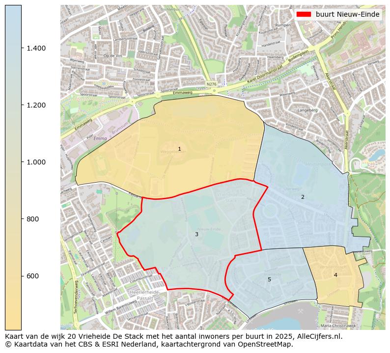 Afbeelding van de buurt Nieuw-Einde op de kaart.