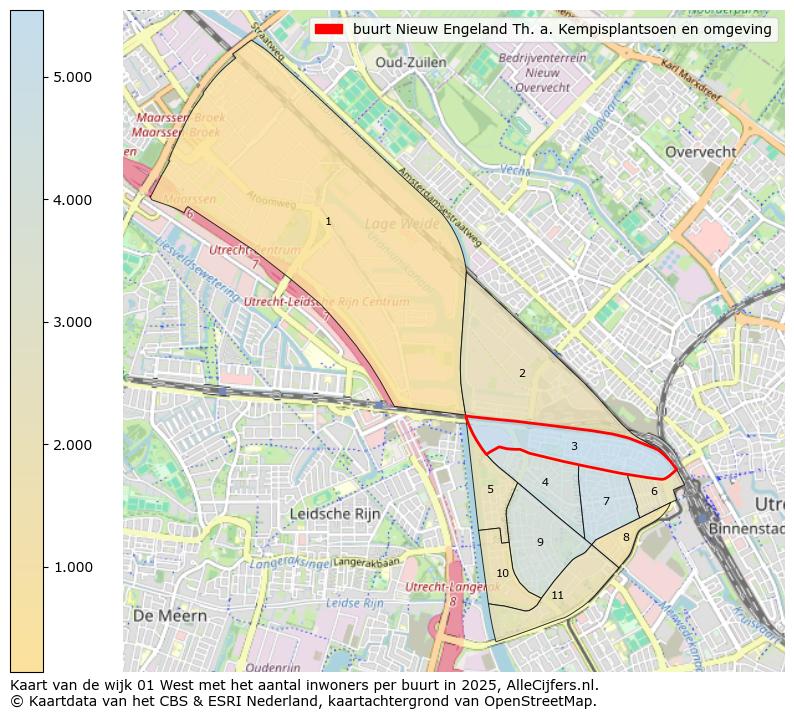 Afbeelding van de buurt Nieuw Engeland Th. a. Kempisplantsoen en omgeving op de kaart.