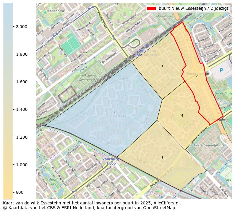 Afbeelding van de buurt Nieuw Essesteijn / Zijdezigt op de kaart.