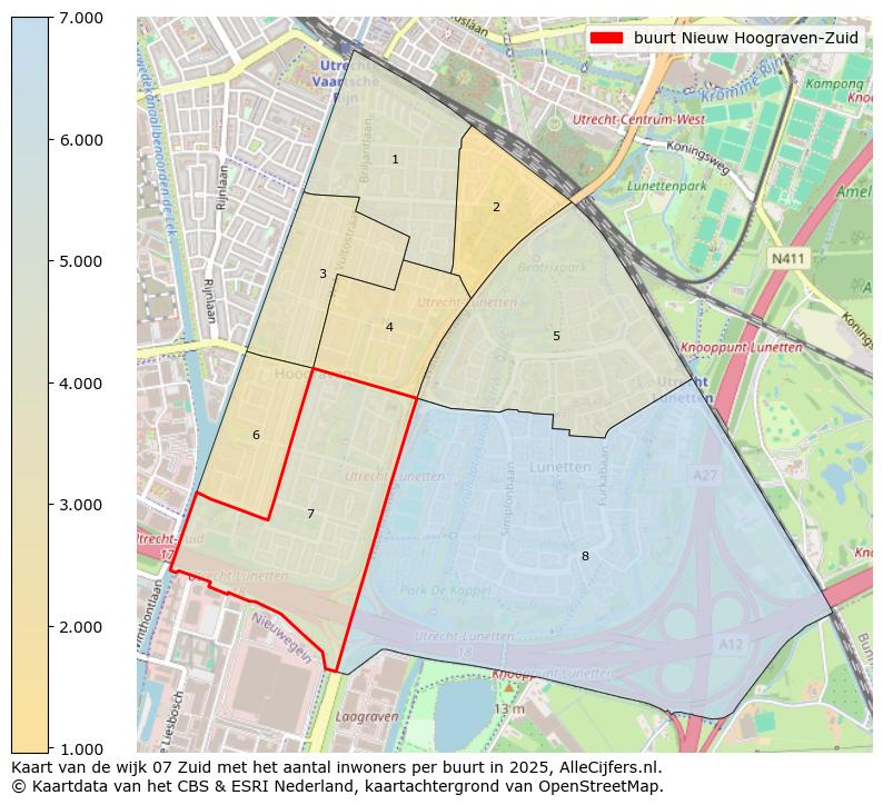 Afbeelding van de buurt Nieuw Hoograven-Zuid op de kaart.