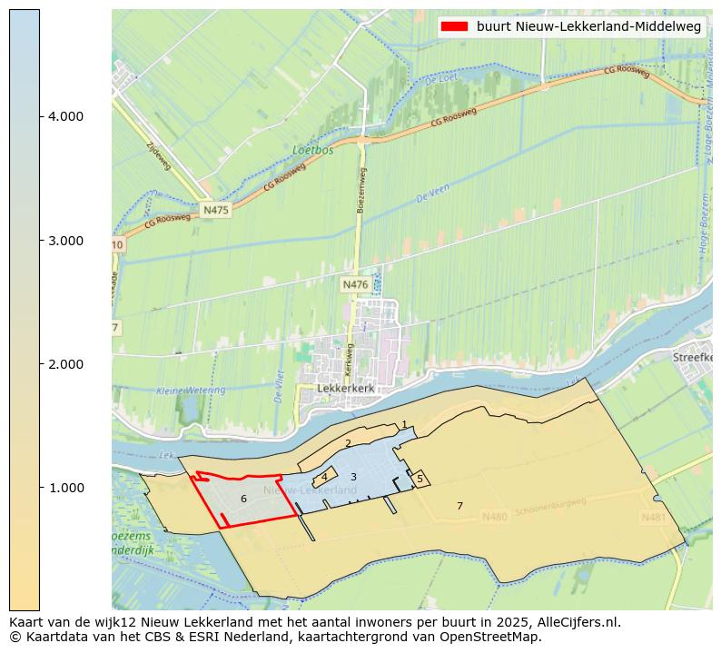 Afbeelding van de buurt Nieuw-Lekkerland-Middelweg op de kaart.