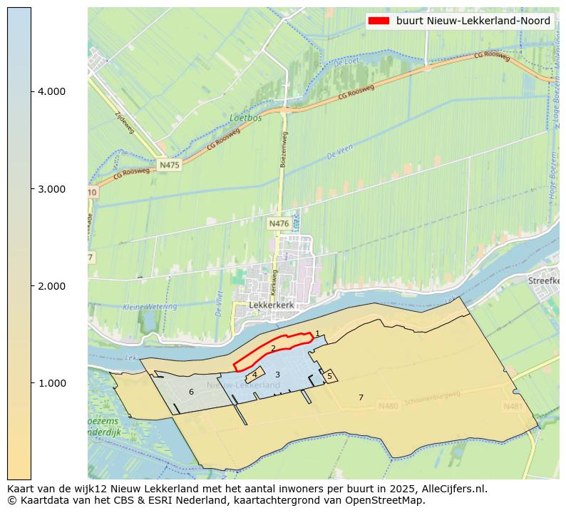 Afbeelding van de buurt Nieuw-Lekkerland-Noord op de kaart.