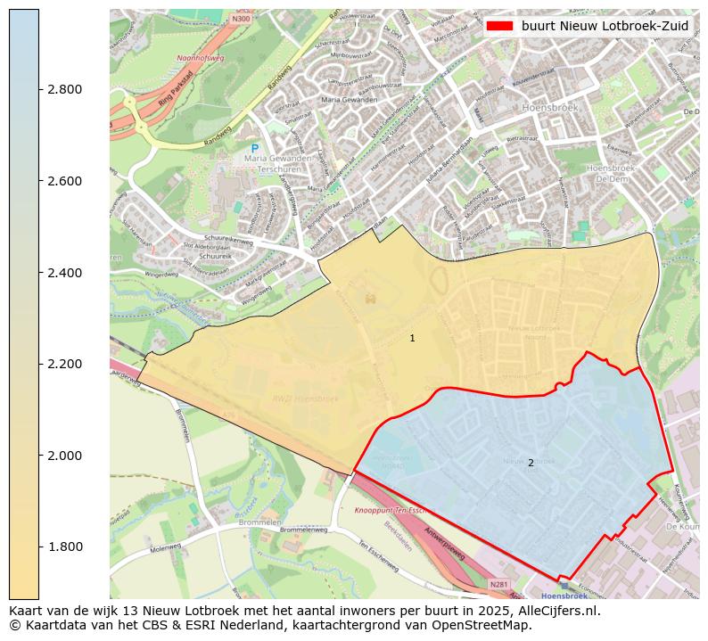 Afbeelding van de buurt Nieuw Lotbroek-Zuid op de kaart.