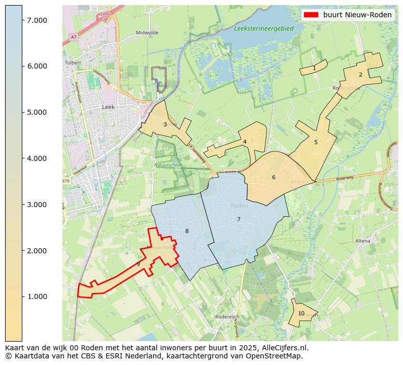 Afbeelding van de buurt Nieuw-Roden op de kaart.