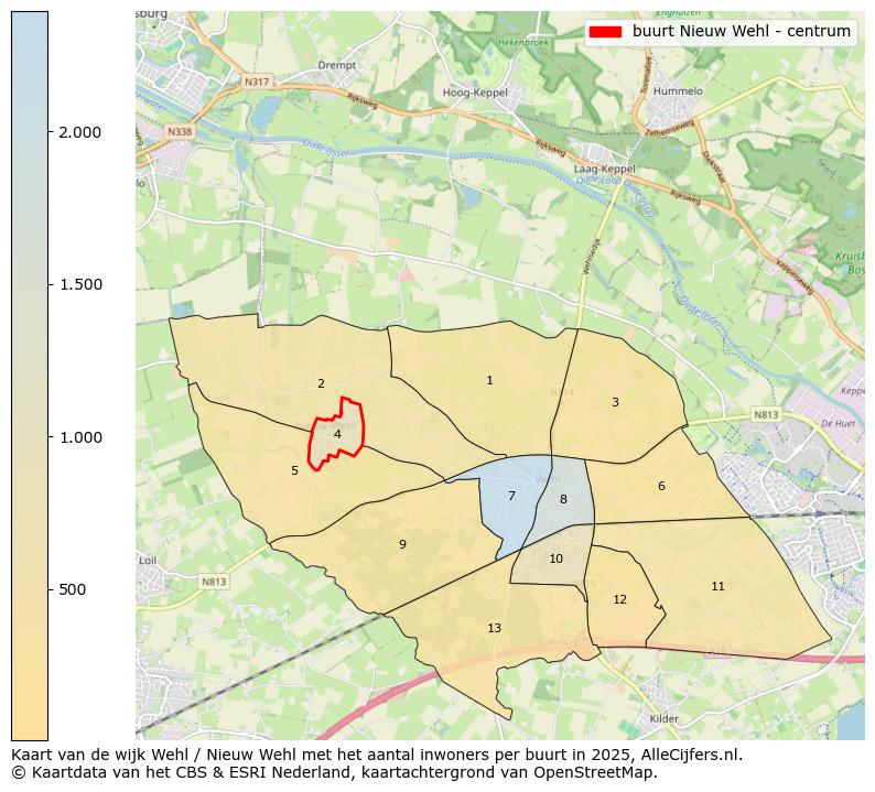 Afbeelding van de buurt Nieuw Wehl - centrum op de kaart.