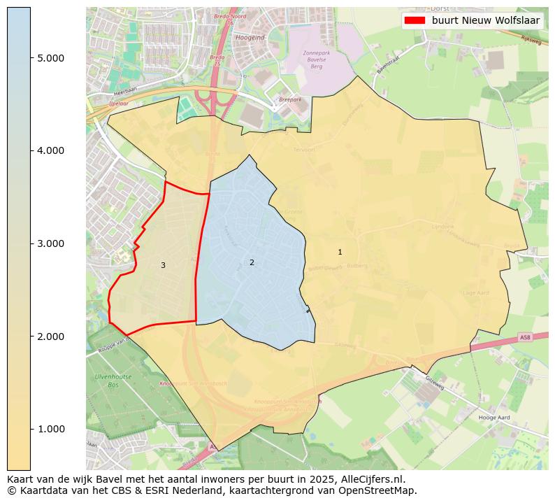 Afbeelding van de buurt Nieuw Wolfslaar op de kaart.