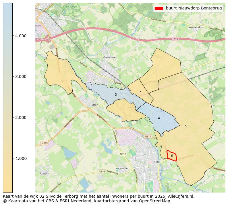 Afbeelding van de buurt Nieuwdorp Bontebrug op de kaart.