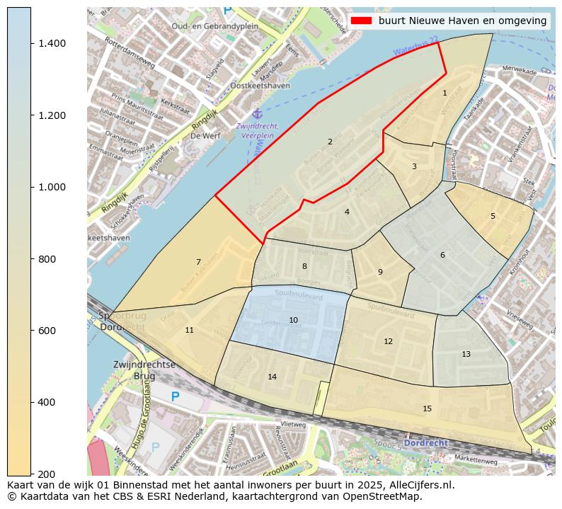 Afbeelding van de buurt Nieuwe Haven en omgeving op de kaart.