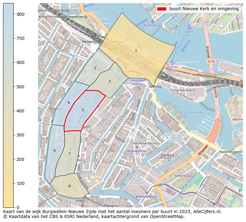 Afbeelding van de buurt Nieuwe Kerk en omgeving op de kaart.