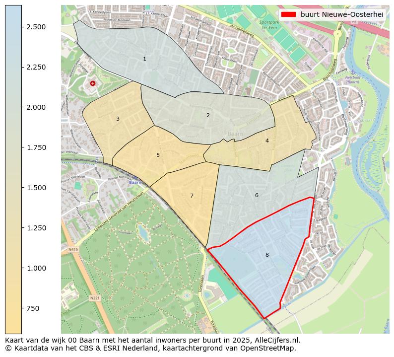 Afbeelding van de buurt Nieuwe-Oosterhei op de kaart.