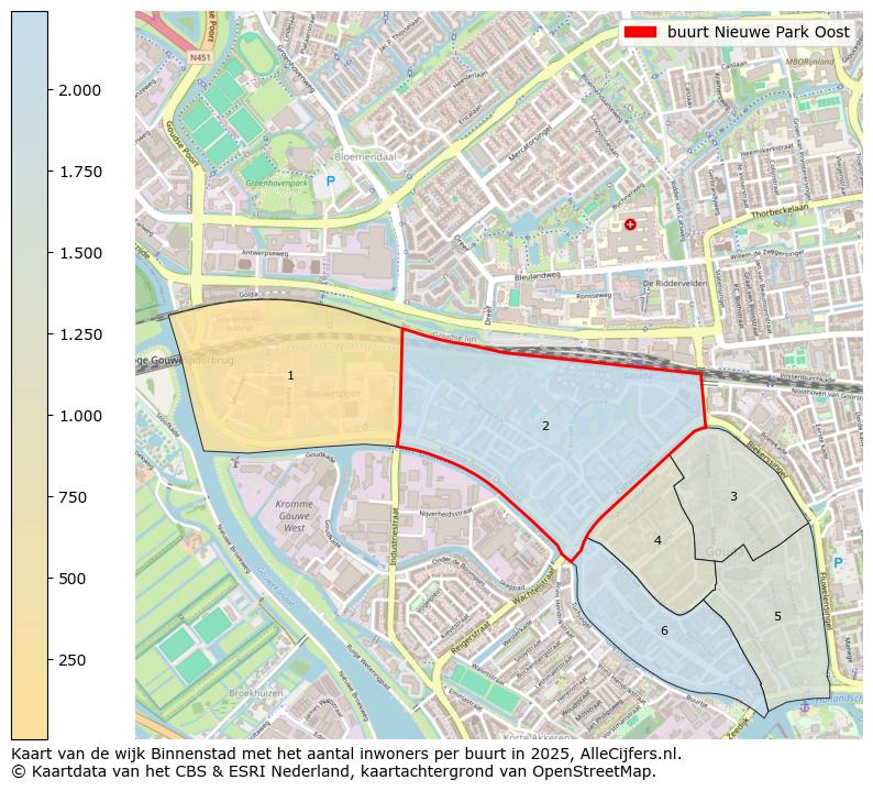 Afbeelding van de buurt Nieuwe Park Oost op de kaart.
