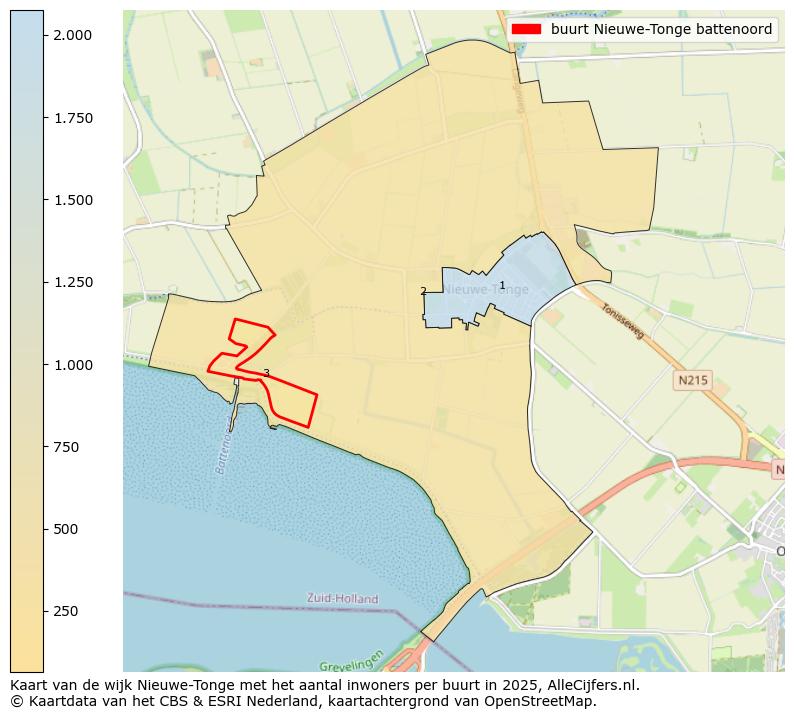 Afbeelding van de buurt Nieuwe-Tonge battenoord op de kaart.