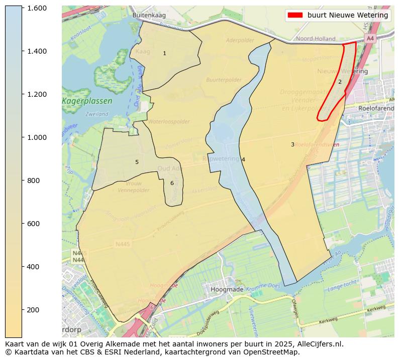Afbeelding van de buurt Nieuwe Wetering op de kaart.
