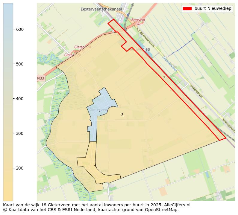 Afbeelding van de buurt Nieuwediep op de kaart.