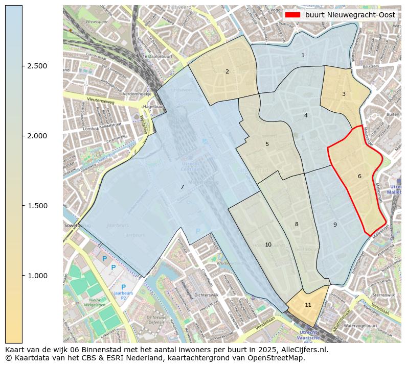 Afbeelding van de buurt Nieuwegracht-Oost op de kaart.